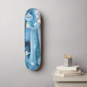 Skate Arte Fantástica da Rainha da Neve - Deusa Mística 