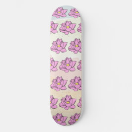 Skate Arte Flor do Lotus Rosa