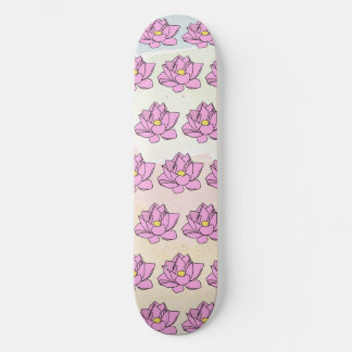 Skate Arte Flor do Lotus Rosa