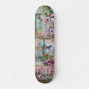 Skate Arte Floral legal Abstrato Vintage