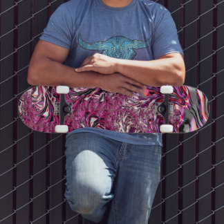 Skate Arte Fractal Trippy Vibrant Psicedélica Funky