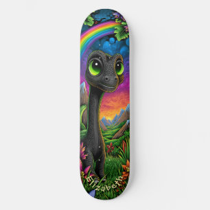 Skate Arte Infantil Fantasia Montanhas Dinossauro Fofo L