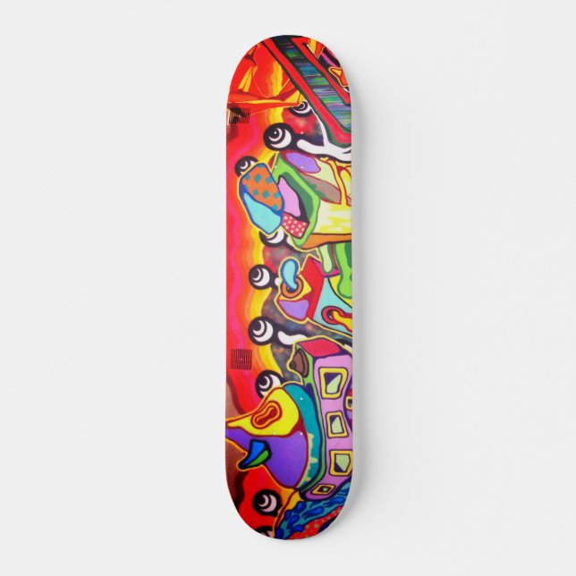 Skate Arte legal da Abstrato (Frente)