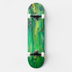 Skate Arte Legal Pintado de Verde