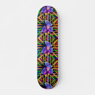 Skate Arte Mística Colorida de Tulipa Abstrata
