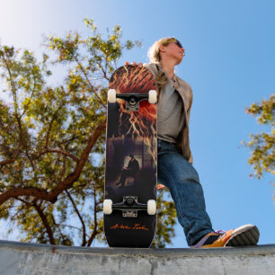 Skate Arte Vintage Nikola Tesla Voltage Lançado