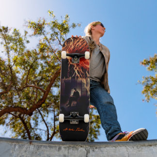 Skate Arte Vintage Nikola Tesla Voltage Lançado