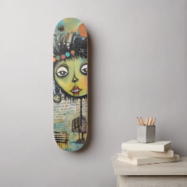Skate ArtLady 7 Encantadora e desgastada