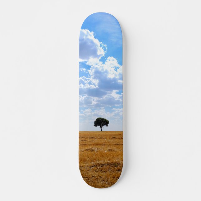 Skate Árvore num campo de trigo colhido (Frente)