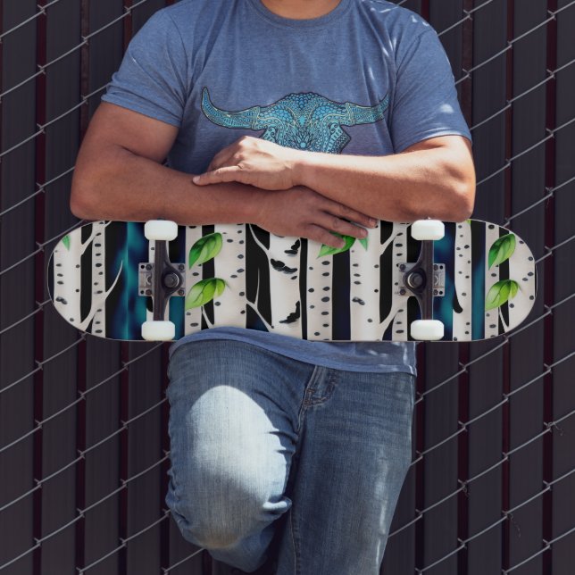 Skate Árvores de Aspen de Aquarela (Ao ar livre 3)