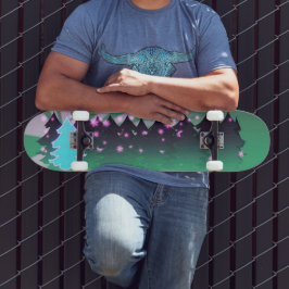 Skate Árvores de Natal Matizes de Verde