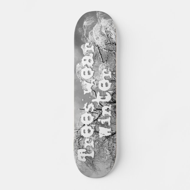 Skate árvores vestem inverno (Frente)