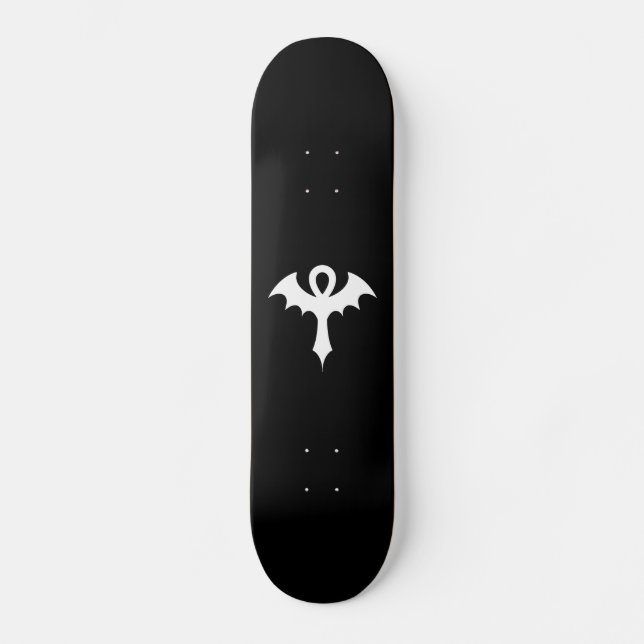 Skate Asa de Morcego Gótica Ankh (Frente)