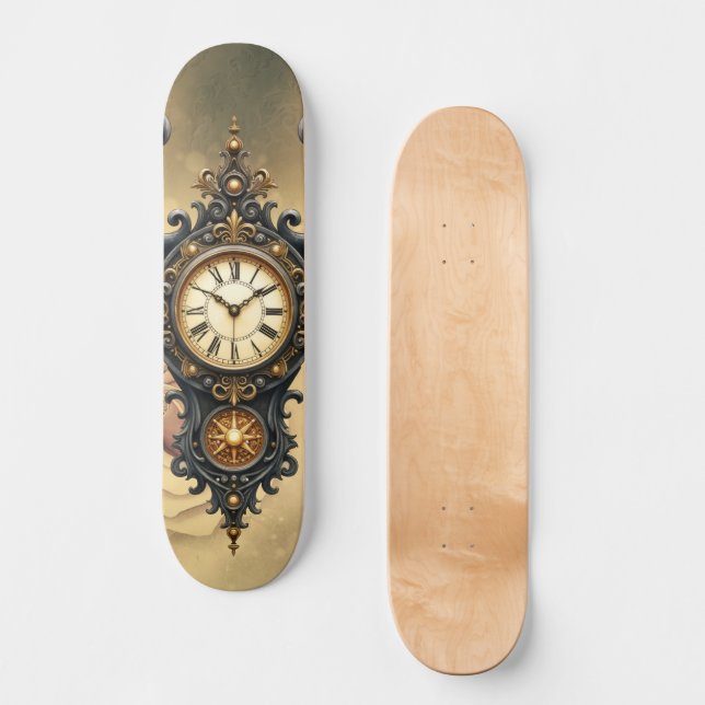 Skate Asas da Eternidade – O Guardião Atemporal.  (Frente)