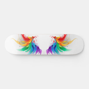 Skate Asas Fluffy Rainbow