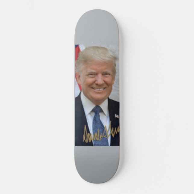 SKATE ASSINADO POR DONALD TRUMP (Frente)