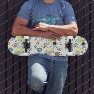 Skate Astronauta espacial legal e bonito 