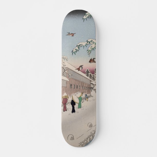 Skate Atagoshita Yabu Lane Snow Scene Arte Japonesa (Frente)