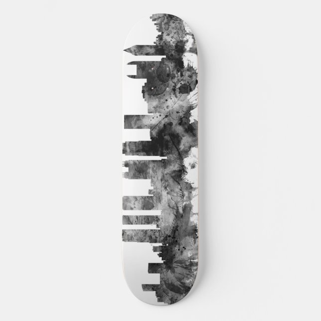 Skate Atlanta Georgia Skyline Black White (Frente)