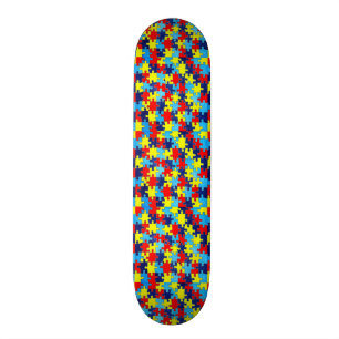 Skate Autismo Quebra-cabeça de consciência por Shirley T