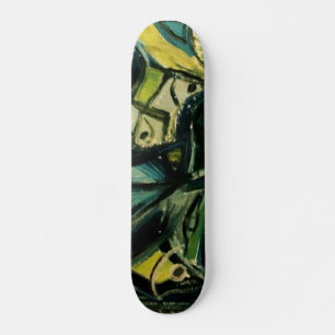 Skate Azul Abstrato