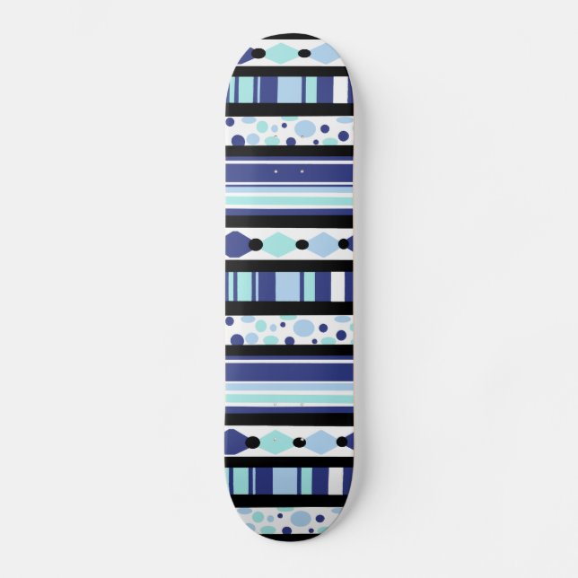 Skate azul da felicidade (Frente)