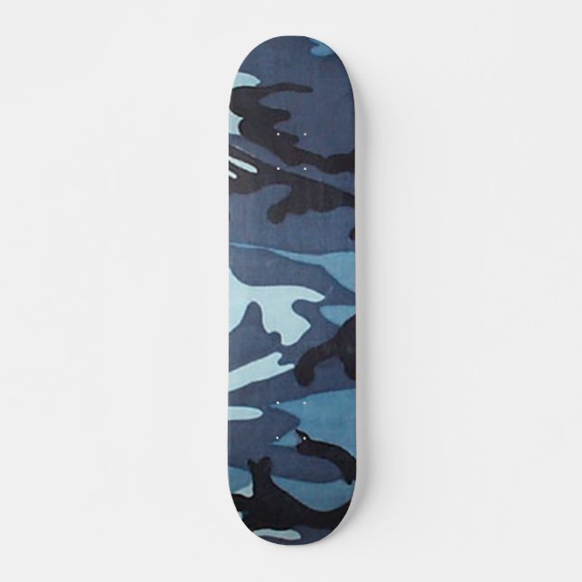 Skate azul de Camo pro (Frente)