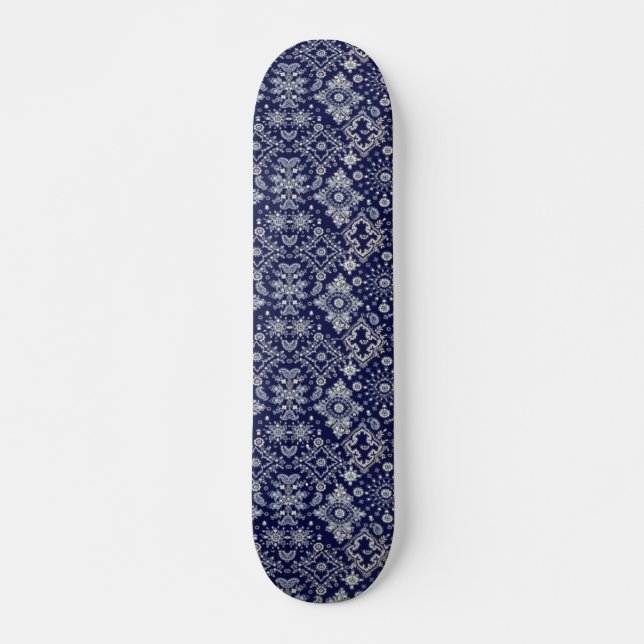 Skate azul do Bandana (Frente)
