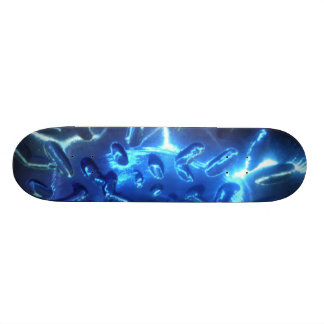 Skate azul elétrico