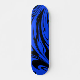 Skate Azul Onda legal Preto