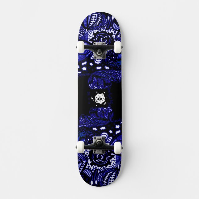 Skate Azul Preto (Frente)