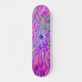Skate Azul rosa legal e Artsy Roxo Dahlia Bloom