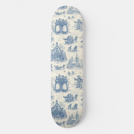 Skate Azul Toile Chinoiserie de Inverno