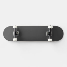 Skate Azulejado Cinza Escuro Monogramado Moderno Nome/ou