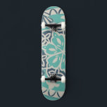 Skate Azulejo Batik Azul I<br><div class="desc">Floral</div>