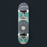 Skate Azulejo Batik Azul II<br><div class="desc">Floral</div>