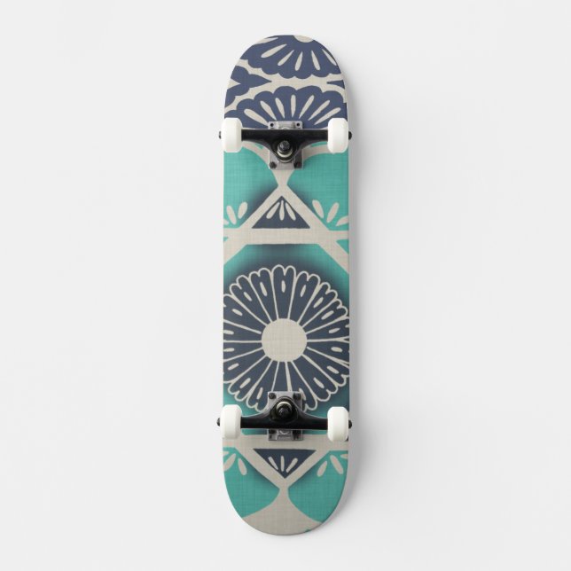 Skate Azulejo Batik Azul II (Frente)