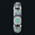 Skate Azulejo Batik Azul III<br><div class="desc">Floral</div>