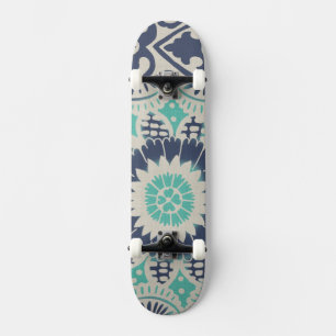 Skate Azulejo de Batik Azul III