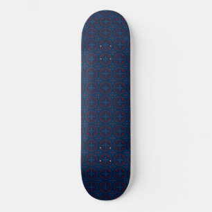 Skate Azulejo floral decorativo padrão