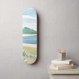 Skate Baía de Grama de Praia | Oceano em Aquarela Mar Co