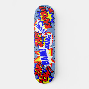 Skate Balões de Fala Personalizados de Quadrinhos Pontos