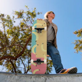 Skate Bananas Retrô Formas Coloridas