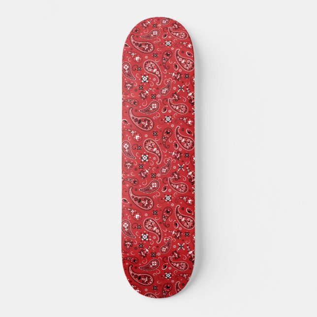 Skate Bandana Red Paisley  (Frente)