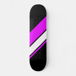 Skate Bandas brancas cor-de-rosa-claro com faixas pretas