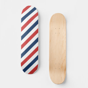 Skate Bandas brancas e azuis patrióticas