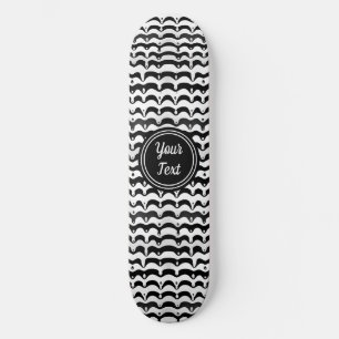 Skate Bandas de Zebra Pretas e Brancas
