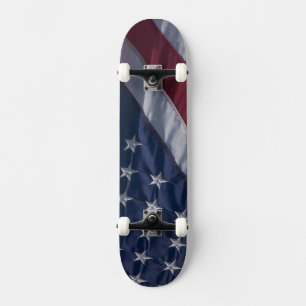 Skate bandeira americana.