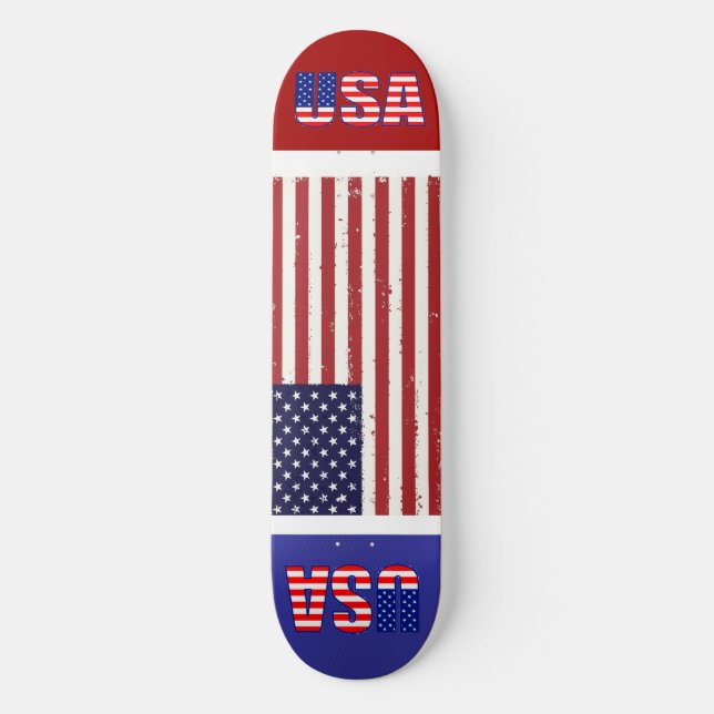 Skate bandeira americana (Frente)