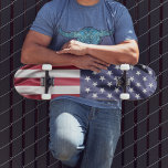 Skate Bandeira Americana<br><div class="desc">Estrelas, Stripes, Vermelho, Branco, Azul, Bandeira Americana</div>